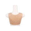 Buste faux seins en silicone, encolure ronde, Bonnet E