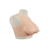 Buste faux seins silicone, encolure ronde