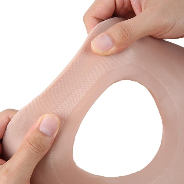 Buste faux seins silicone, dos nu