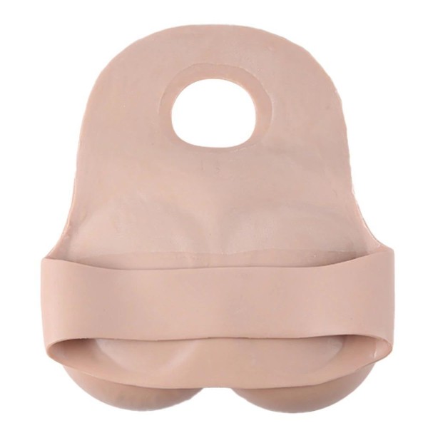 Buste faux seins silicone, dos nu
