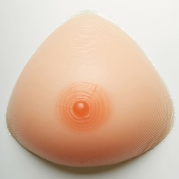 Faux seins silicone, forme triangle