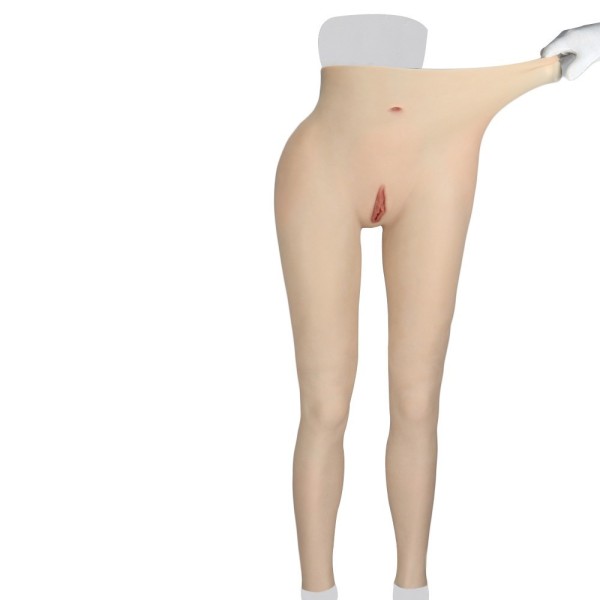 Legging faux vagin réaliste trangenre, taille haute
