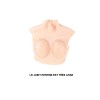 Buste long faux seins new design, col haut