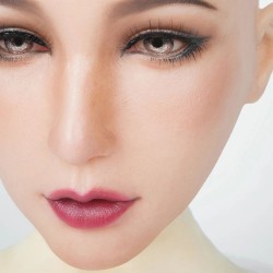 Masque Féminin en silicone tête pleine ou demi-tête, avec maquillage