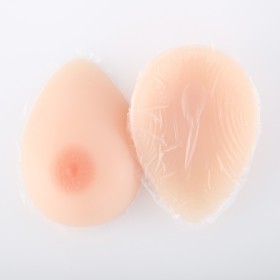 Faux seins  adhésifs en silicone, forme goutte d'eau