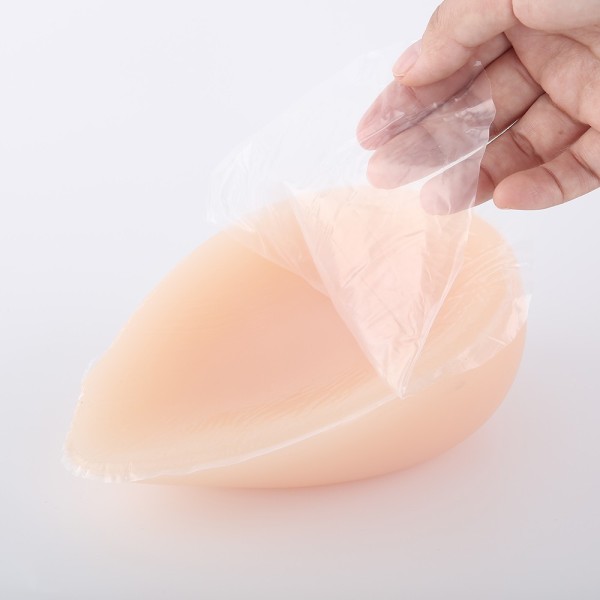 Faux seins  adhésifs en silicone, forme goutte d'eau