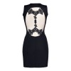 Robe noire V-9209 - Axami