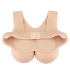 Buste faux seins 100% silicone, style brassière   