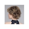 Perruque courte, coupe dégradée, effet naturel