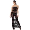 Robe longue Bondesque épaules dénudées F358
