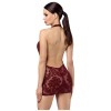 Mini-robe Kink Royal cascade en tulle bordeaux F385
