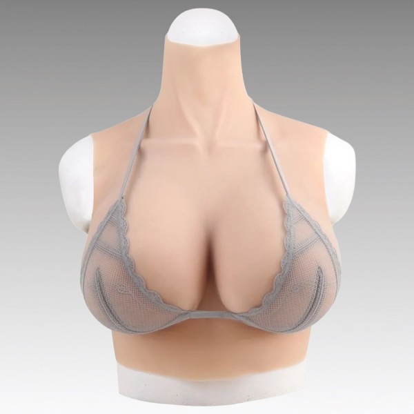 Buste fausse poitrine, col haut, Bonnet H