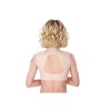 Buste faux seins en silicone, col haut et dos ouvert