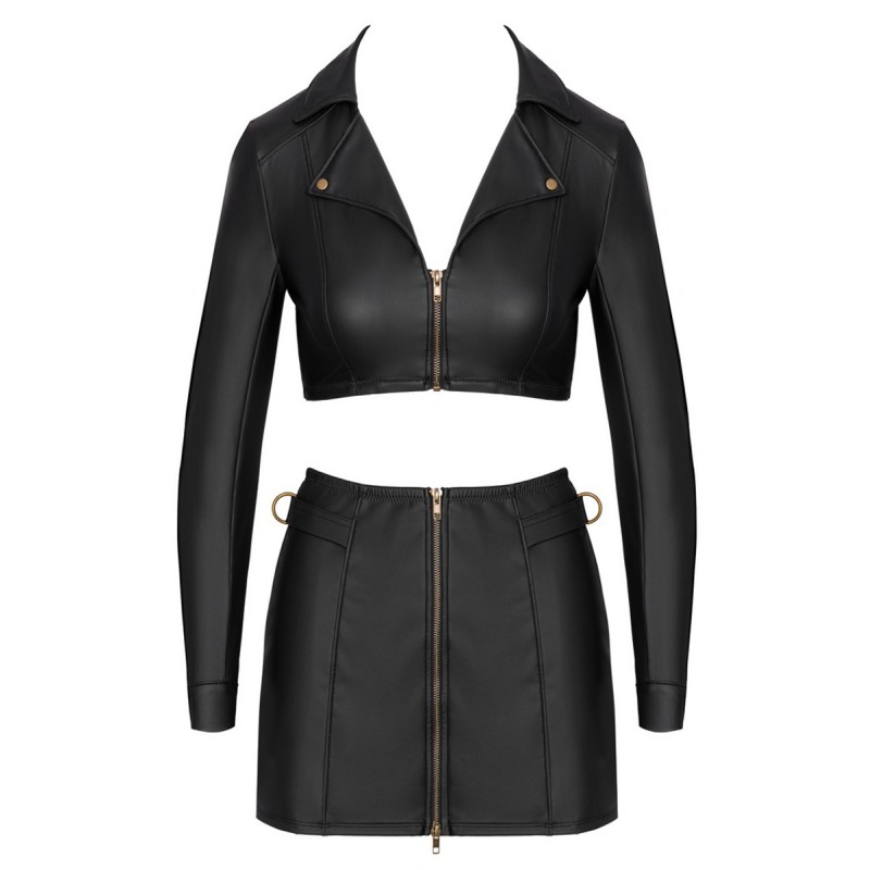 Ensemble top et jupe courte noir - Cottelli PARTY