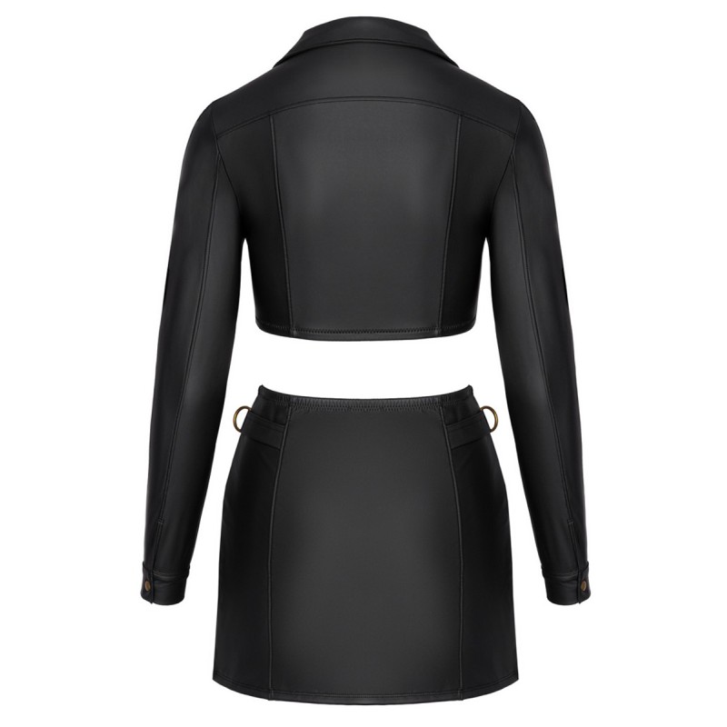 Ensemble top et jupe courte noir - Cottelli PARTY