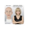 Masque réaliste en silicone, tête pleine