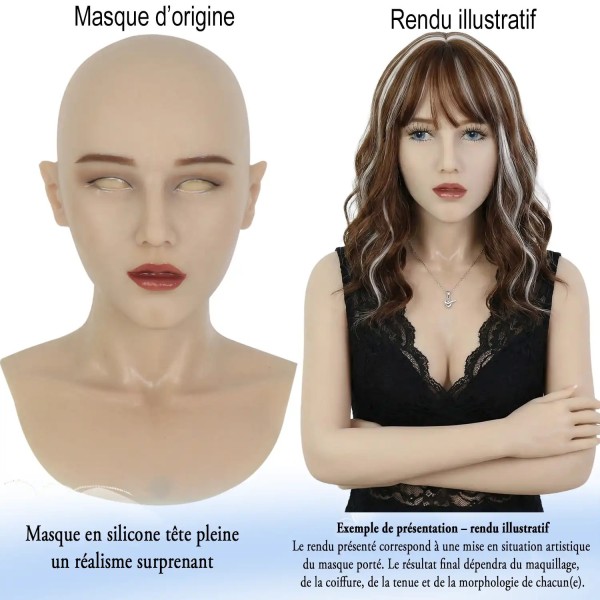 Masque en silicone tête pleine, un réalisme surprenant