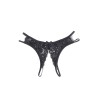 String ouvert dentelle Noir - Litolu Lingerie