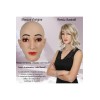 Masque en silicone réaliste visage féminin