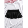 Mini jupe noire en résille transparente Stella 