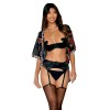 Soutien-gorge Demi-Seins en satin noir 