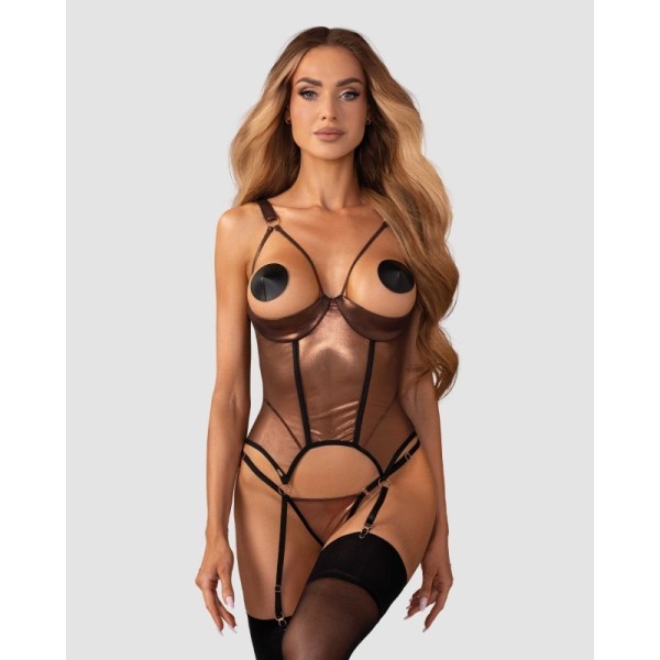 Soranna corset et string ouverts