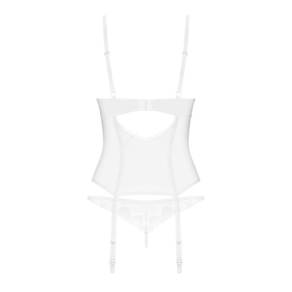 Alissium corset et string - Blancs