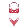 Matildea ensemble lingerie ouvert rouge