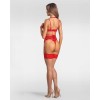 Matildea ensemble lingerie ouvert rouge