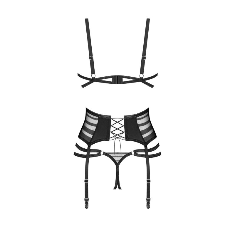 Lune Bellis ensemble ouvert 3 pièces - Noir