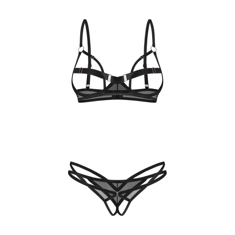 Euridia ensemble ouvert 2 pièces - Noir