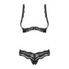 Luvae Ensemble ouvert 2 pcs  - Noir