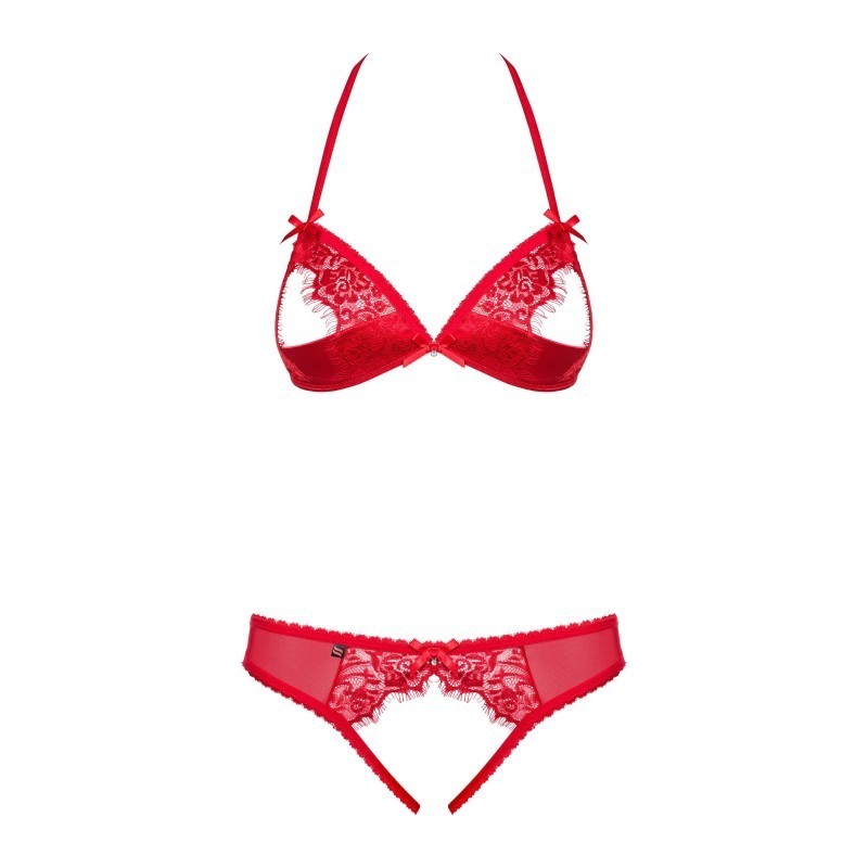 870-SEC-3 Ensemble ouvert 2 pcs - Rouge