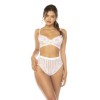Ensemble 2 pièces blanc Emberly, soutien gorge et culotte taille haute 