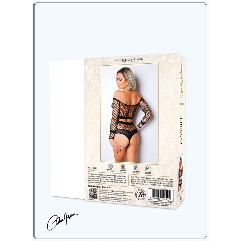 Ensemble 2 pièces résille grosse maille - Le Numéro 1 - Collection Ensemble  