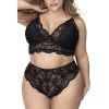 Lingerie grande taille, soutien-gorge et culotte en fibres recyclées 