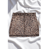 Jupe en résille transparente imprimé léopard Clara 