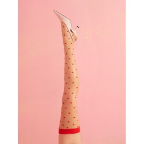 Love booster Bas 15 DEN - Rouge et poudre