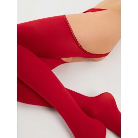 Diavola Bas jarretelles 60 DEN - Rouge