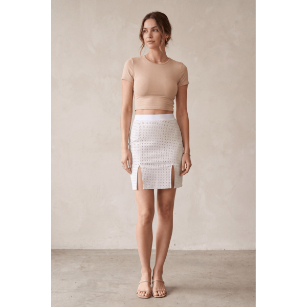 Jupe longue blanche Natacha  Be lily Mode