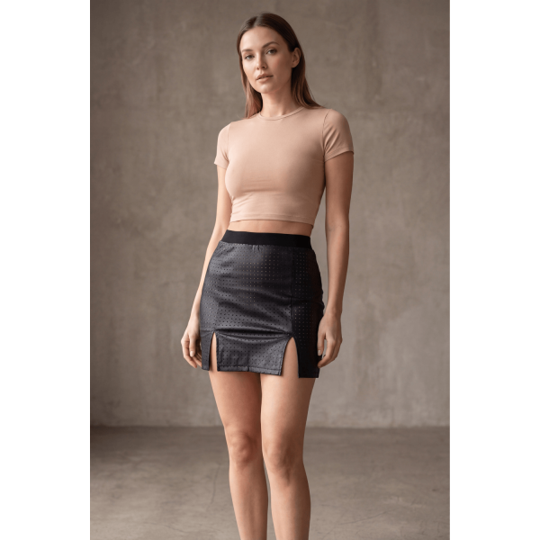 Jupe courte noir Stella  Be lily Mode
