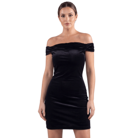 Robe velours noir Giulia  Be lily Mode