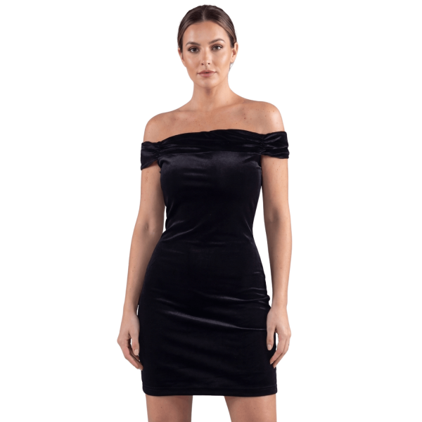 Robe velours noir Giulia  Be lily Mode
