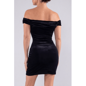 Robe velours noir Giulia  Be lily Mode