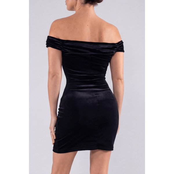 Robe velours noir Giulia  Be lily Mode