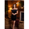 Robe velours noir Giulia  Be lily Mode