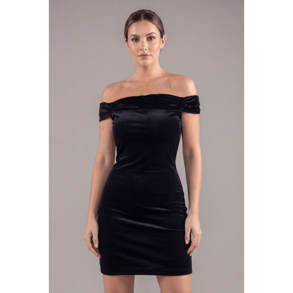 Robe velours noir Giulia  Be lily Mode