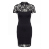 Robe courte col dentelle Athéna  Be lily Mode