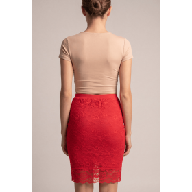 Jupe longue rouge Catalina  Be lily Mode