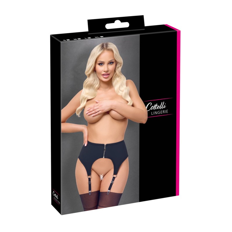 Porte-jarretelles noir mat - Cottelli LINGERIE